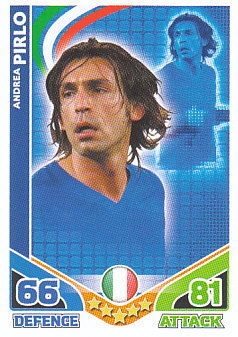 Andrea Pirlo Italy 2010 World Cup Match Attax #136